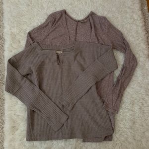 Waffle and Ribbed Knit Sweater Bundle